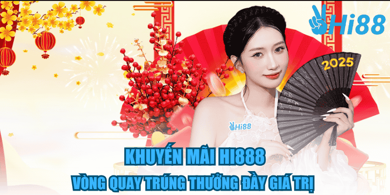Vòng quay trúng thưởng tại khuyến mãi Hi88 đầy giá trị